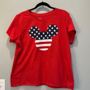 Disney Mickey Mouse USA Tee Shirt Sz 2X